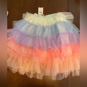 Girls Cotton On Rainbow Tulle Skirt size 7/8